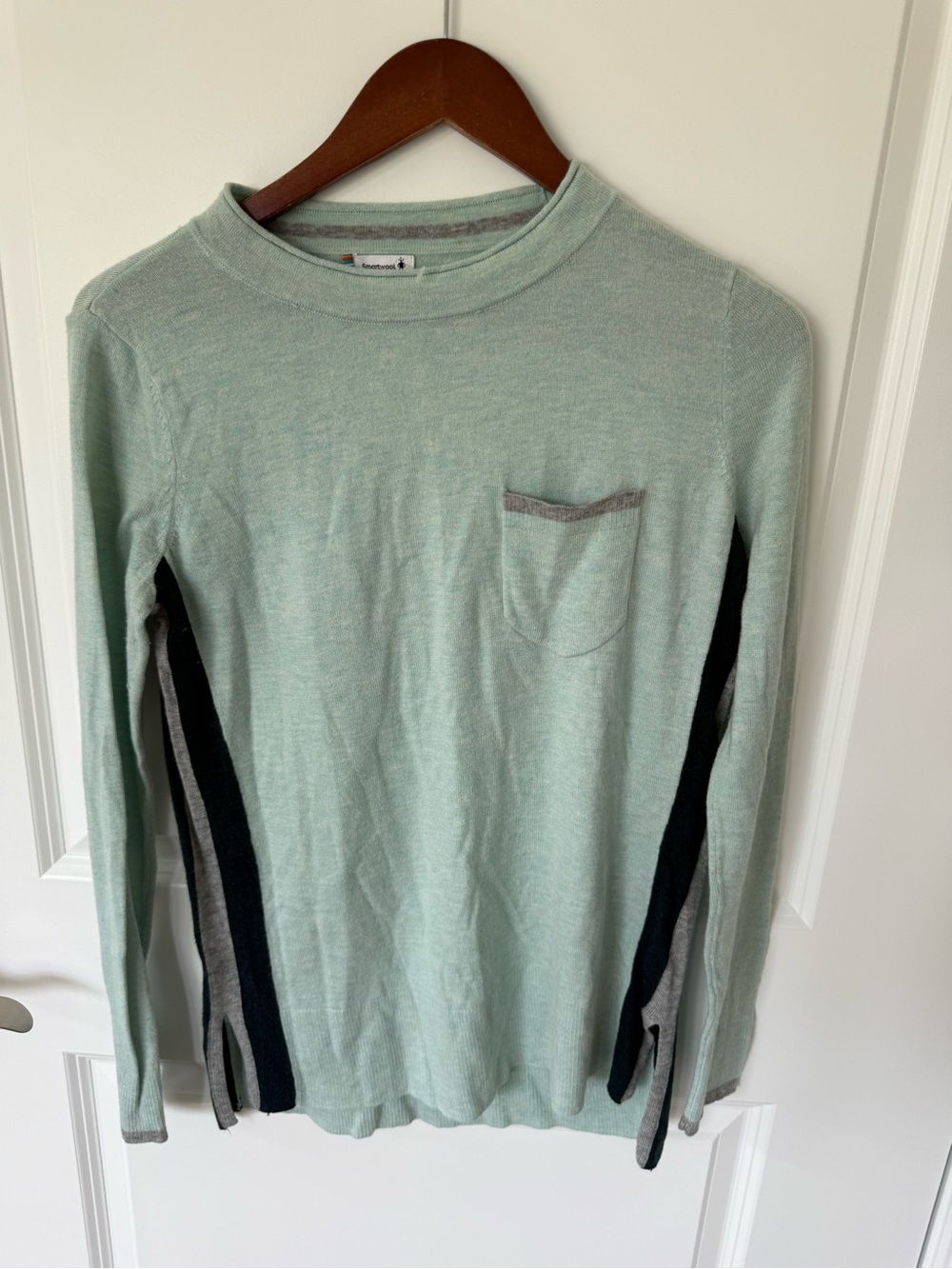 Smartwool Shadow Pine Pocket Merino Wool Sweater Size Small